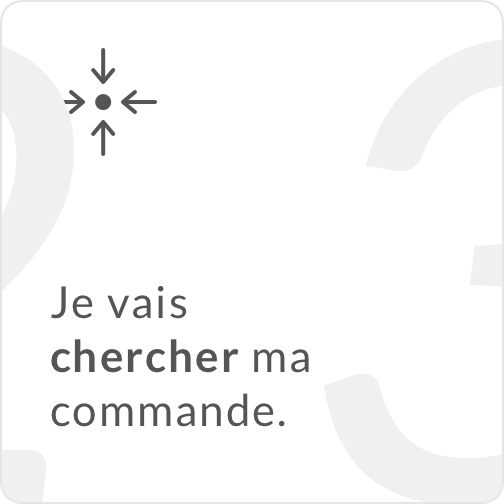 I go to pick up my order.